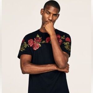 3/$15   Zara Man Floral Print Tee